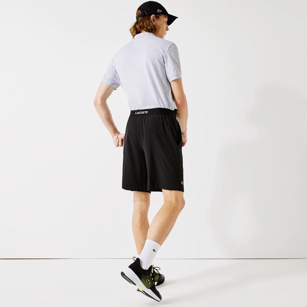 Lacoste Men's Sport Ultra Light Shorts - Breathable Quick-Dry Athletic Shorts for Running, Gym & Casual Wear - Black