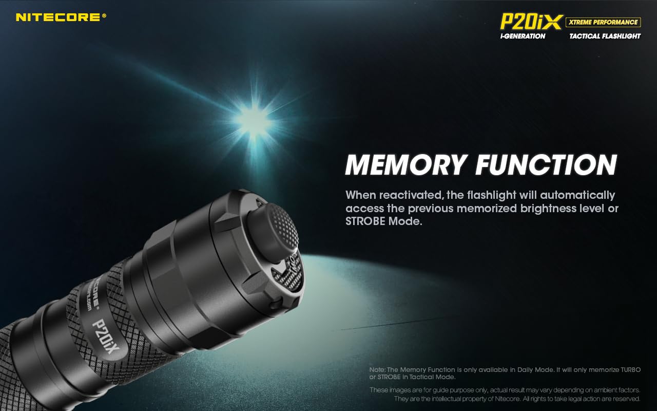 Nitecore P20iX 4000 Lumen Tactical Flashlight - USB-C Rechargeable Super Bright LED Flashlight with LumenTac Organizer | Perfect for Camping, Hiking, Emergency & Outdoor Adventures