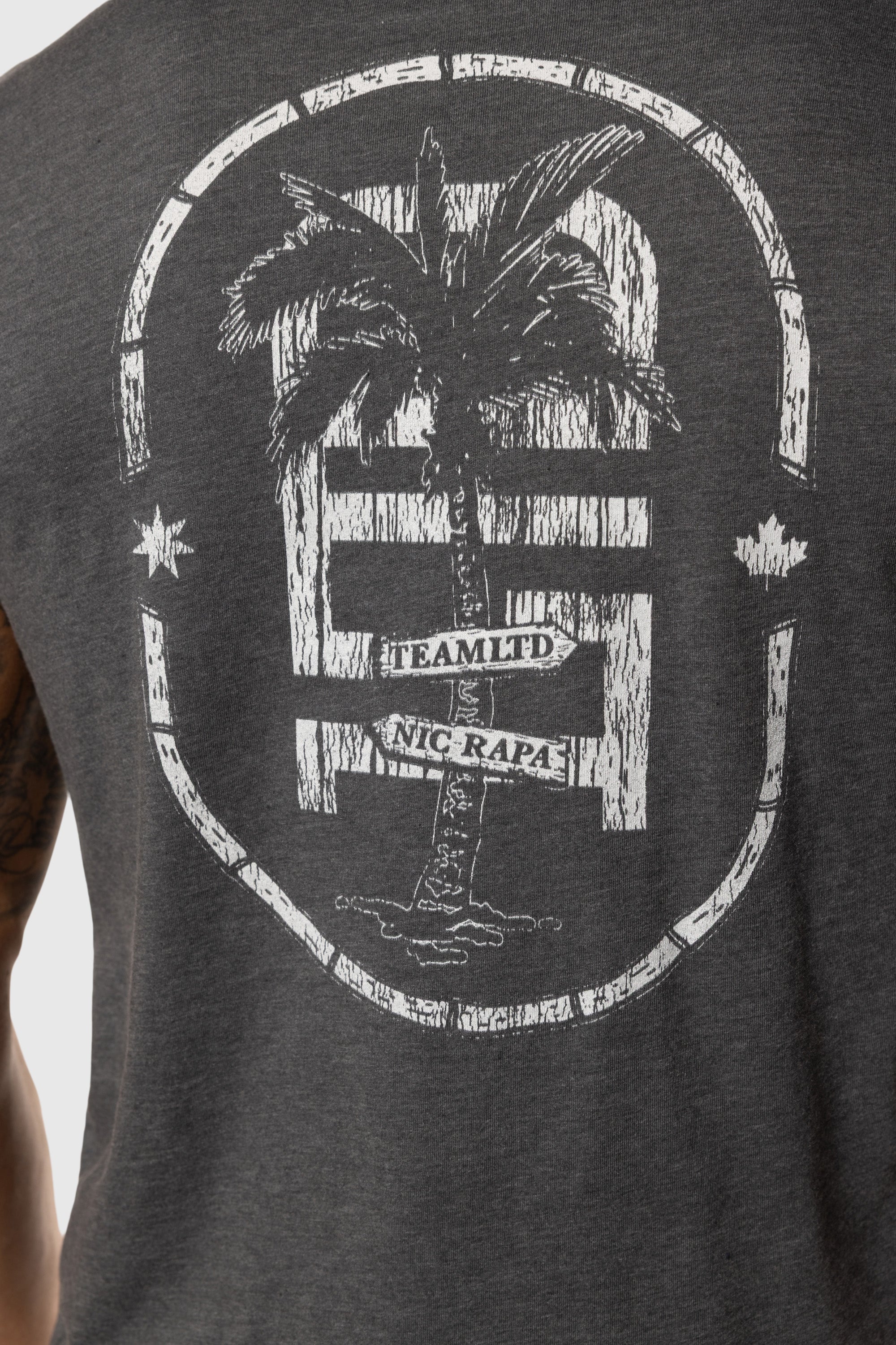 Rapa Tee Heather Charcoal - Soft & Comfortable Men's T-Shirt for Casual Wear & Everyday Outfits