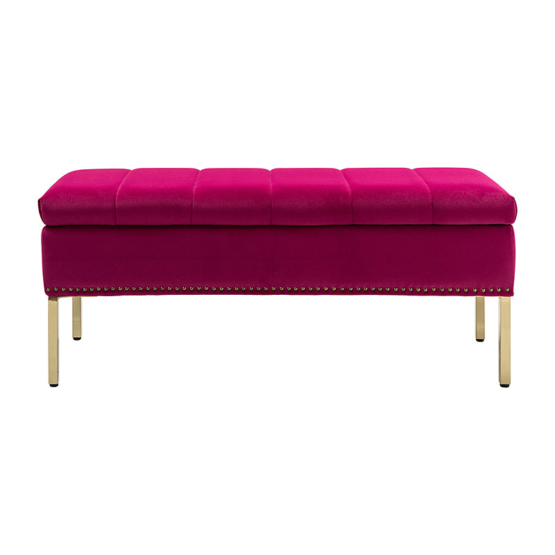 Egmund Upholstered Flip Top Storage Bench - Stylish Ottoman with Hidden Storage for Bedroom, Living Room & Entryway - Perfect for Home Organization & Extra Seating