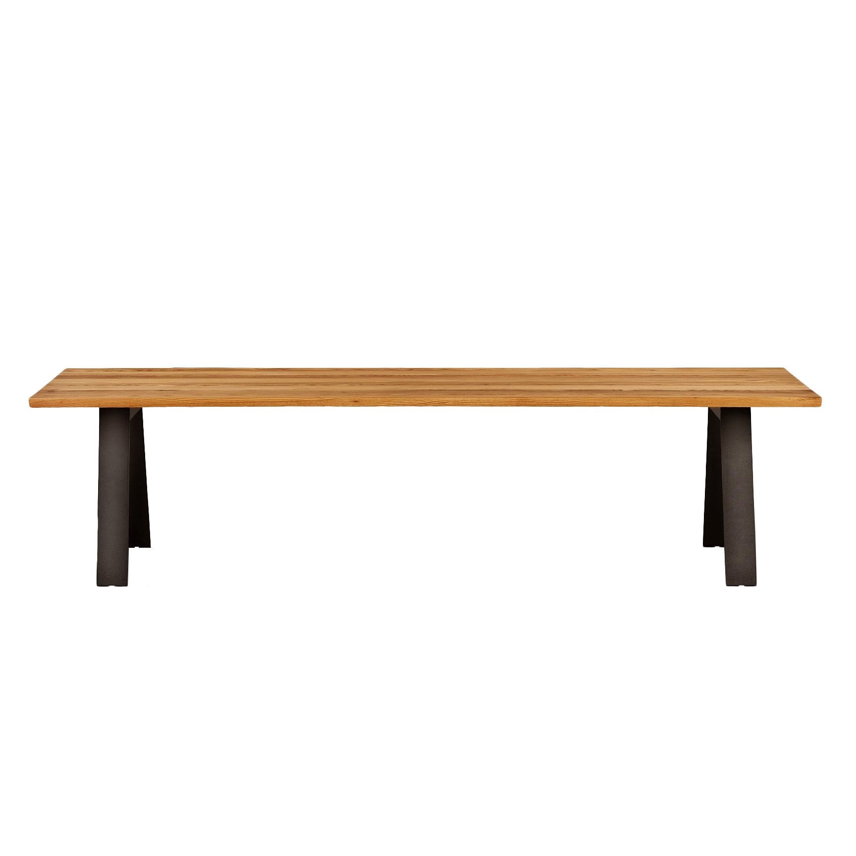 GM3200 Solid Wood Plank Table - Rustic Farmhouse Dining Table for Kitchen & Dining Room - Perfect for Family Gatherings & Dinner Parties