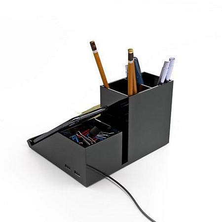 Atomi Qi Desktop Charging Organizer - Wireless Phone Charger Stand with Multi-Device Holder for iPhone, Samsung, AirPods - Perfect for Office Desk, Nightstand, and Home Organization