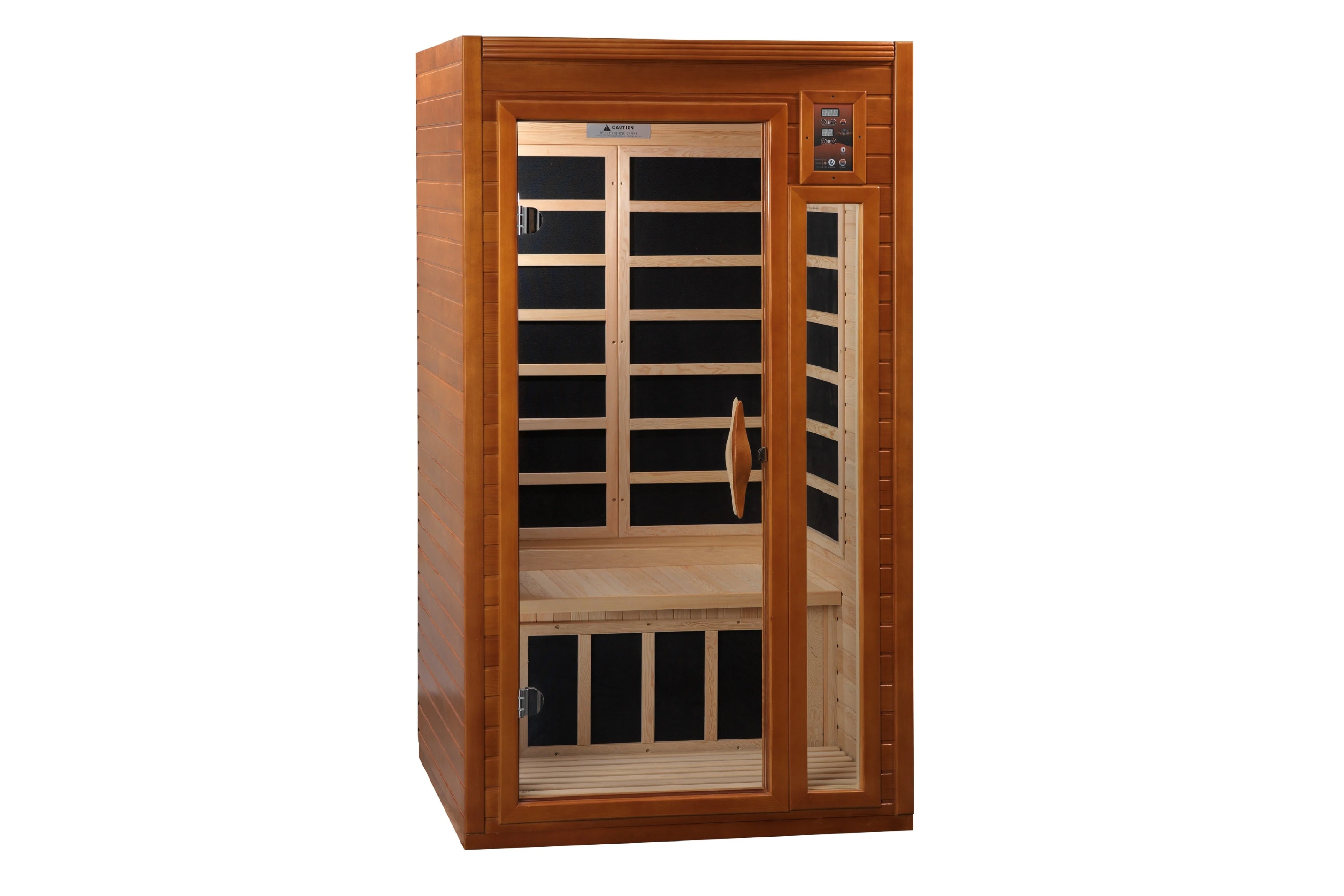 Dynamic Barcelona Low EMF Far Infrared Sauna for Home Relaxation & Detox - Portable Wooden Sauna for Weight Loss & Pain Relief