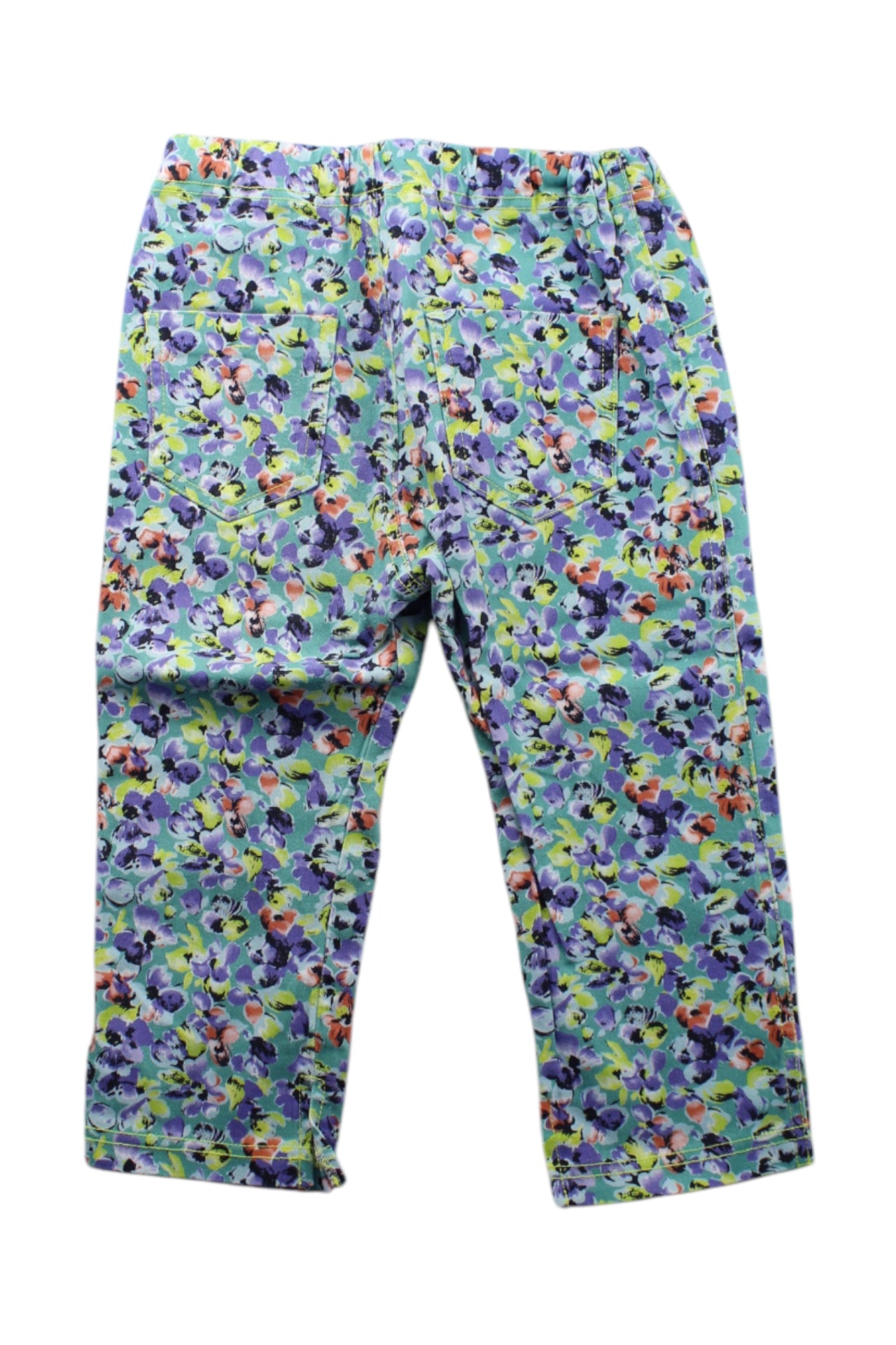 Anna Sui Floral Print Casual Pants for Girls Size 7-8Y | Comfortable Summer Playwear for School & Outdoor Activities