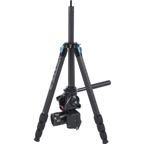 SIRUI ST 224 Quick Release Carbon Fiber Tripod with VH 10 Video Head - Lightweight Professional Camera Tripod for DSLR, Mirrorless, Video Cameras - Perfect for Travel, Vlogging, Photography & Filmmaking