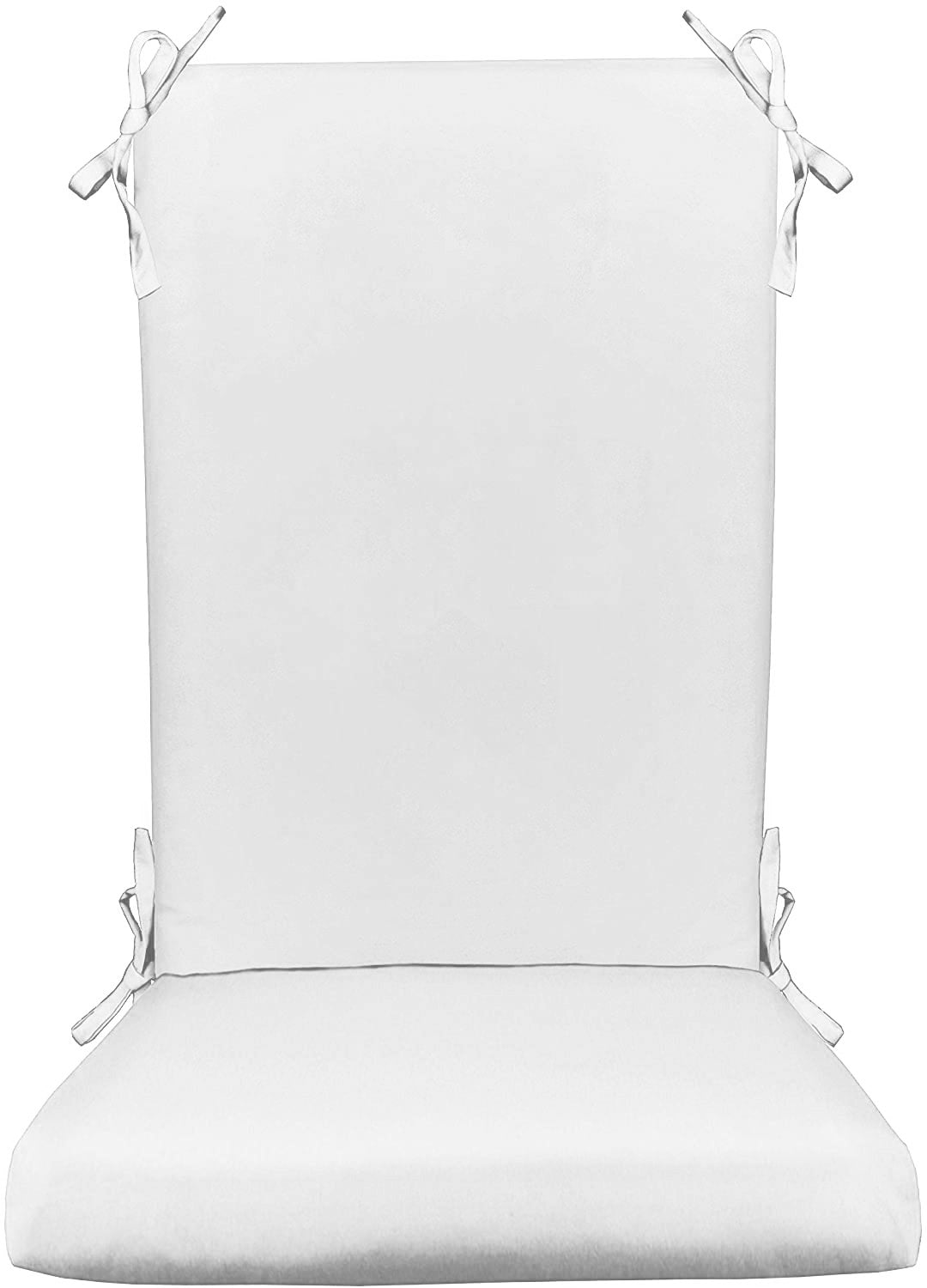 Sunbrella Canvas Neutral Color Foam Rocking Chair Cushions - Waterproof & Durable Outdoor Rocker Cushions for Patio, Porch, and Garden Relaxation