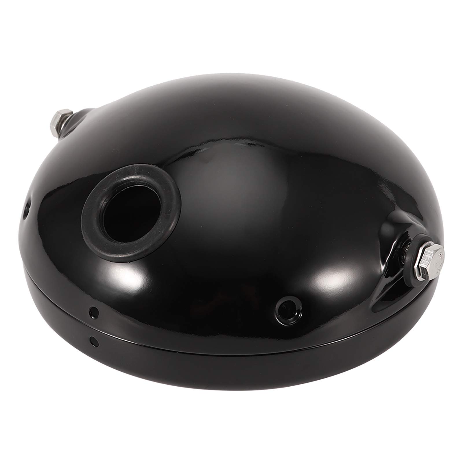 Fydun 7 Inch Black Iron Motorcycle LED Headlight Cover - Durable Housing for Harley, Chopper & Cruiser Bikes - Perfect for Night Riding & Custom Modifications