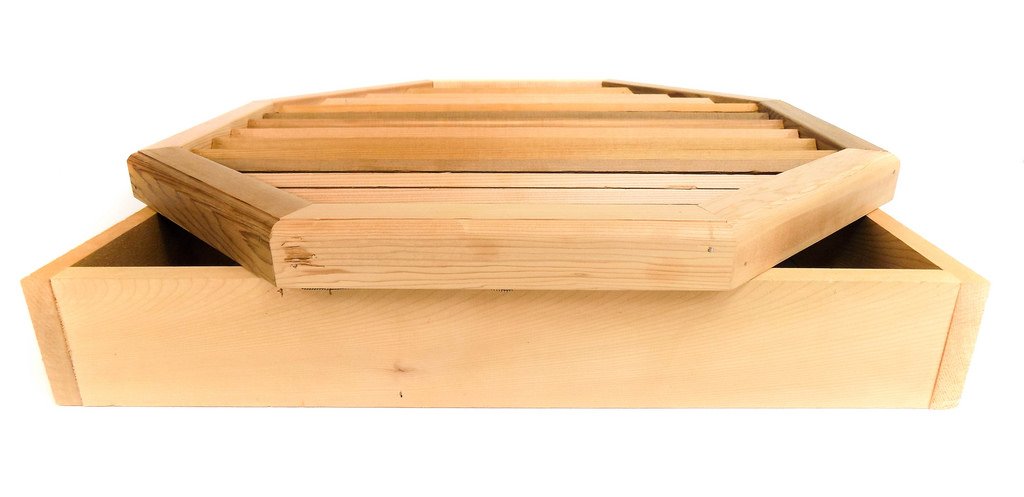 Octagon Clear Cedar Vent - 24x24 Inch Recessed Mount Air Vent for Attic, Basement & Crawl Space Ventilation