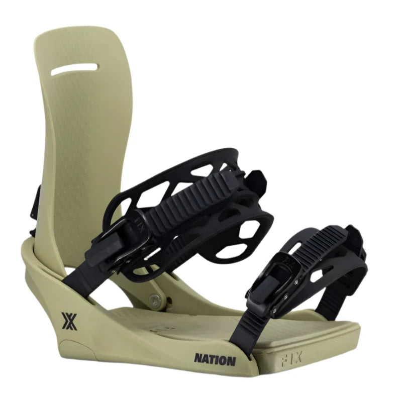 Fix Nation 2025 Snowboard Bindings - Adjustable, Lightweight & Durable for All-Mountain & Freestyle Riding - Perfect for Powder, Park & Backcountry Adventures