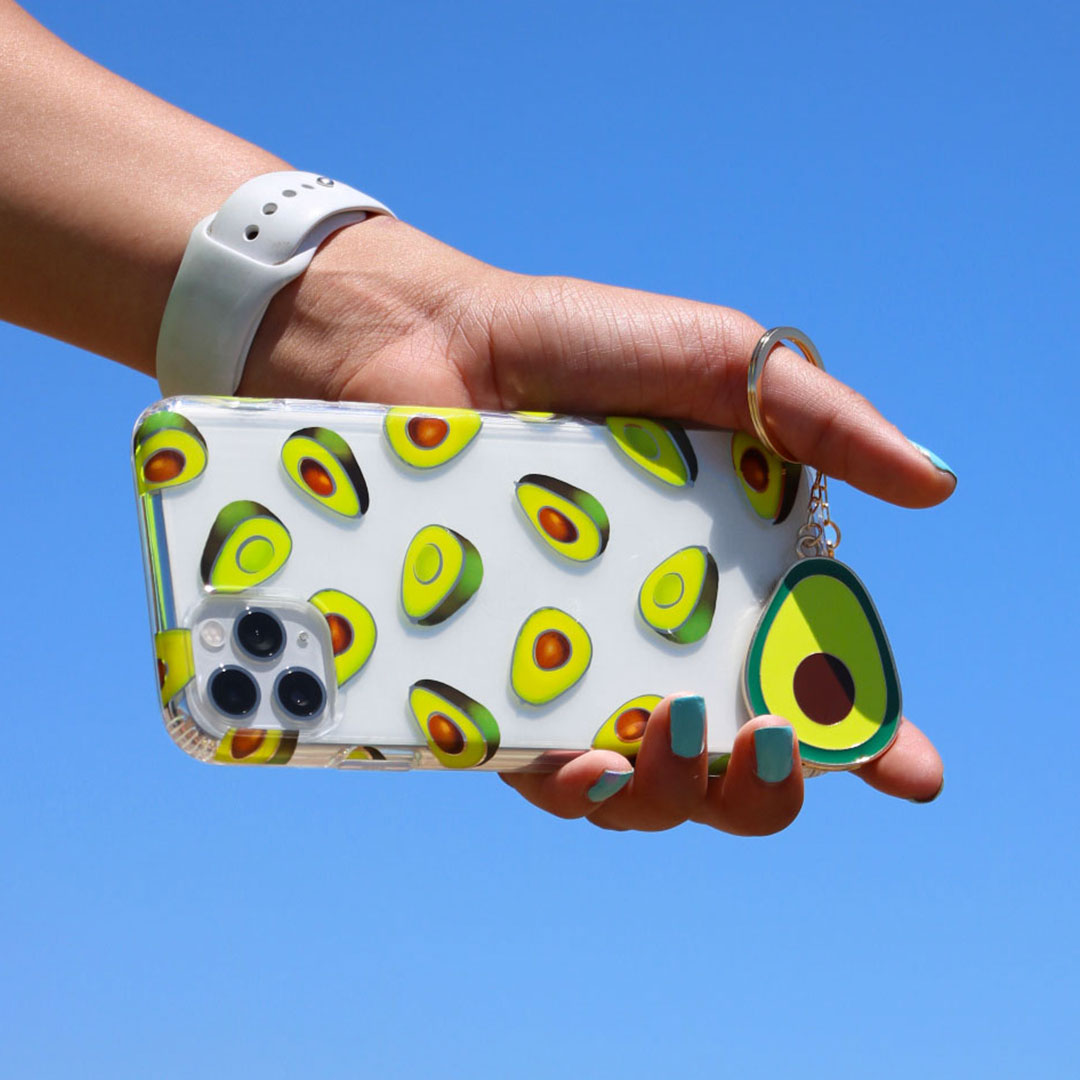 Premium Clear iPhone Case with Avocado Design - Slim Protective Cover for iPhone 12/13/14/15 Pro Max - Cute Eco-Friendly Phone Case for Women & Girls - Perfect for Everyday Use, Travel & Gifting