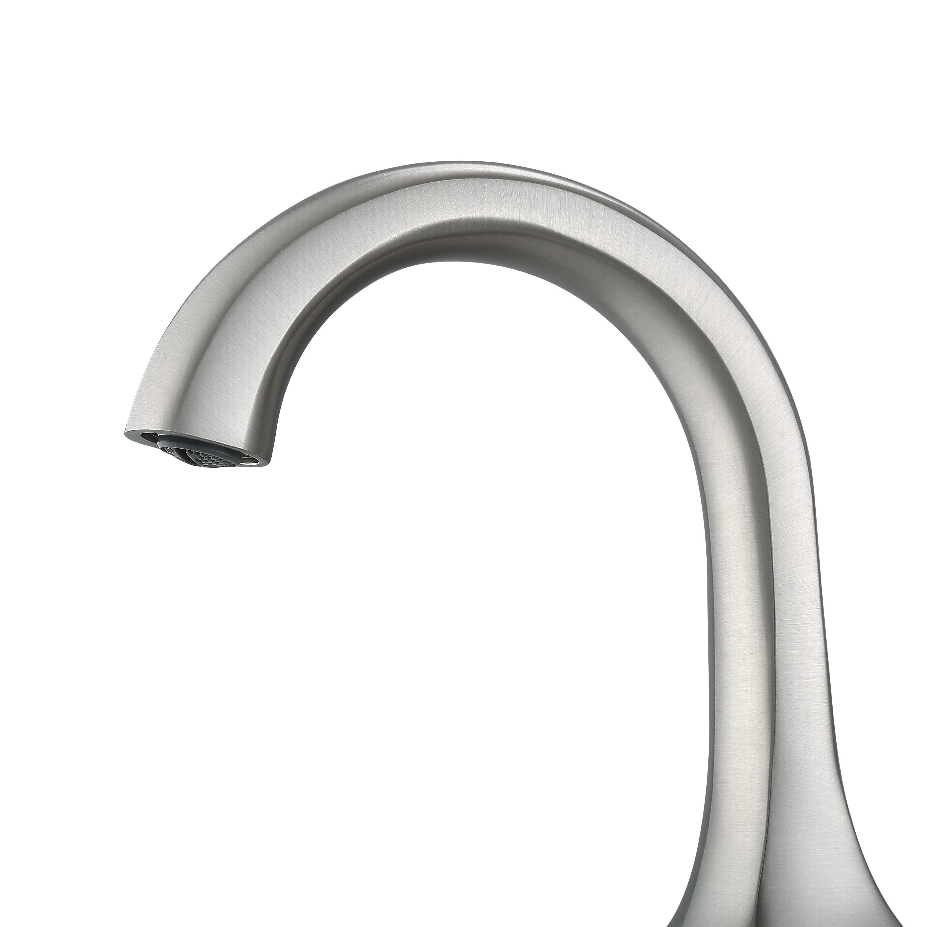 Arezzo Widespread Bathroom Faucet in Brushed Nickel - Modern 8 Inch Centerset Bathroom Sink Faucet with High Arc Spout for Vanity, Powder Room & Guest Bathroom