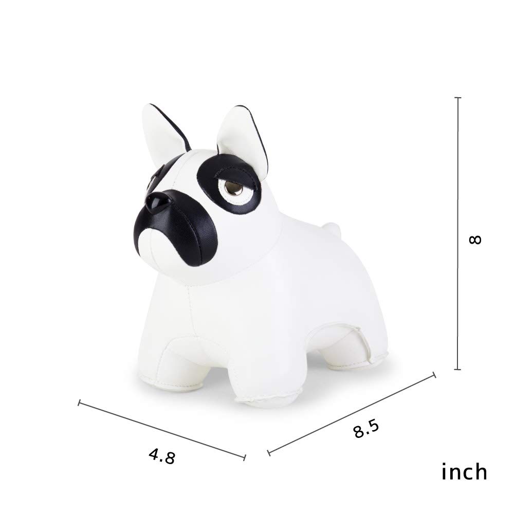 Zuny Classic Series Black French Bulldog Bookends - Stylish Office & Shelf Decor for Home, Study, and Library Organization