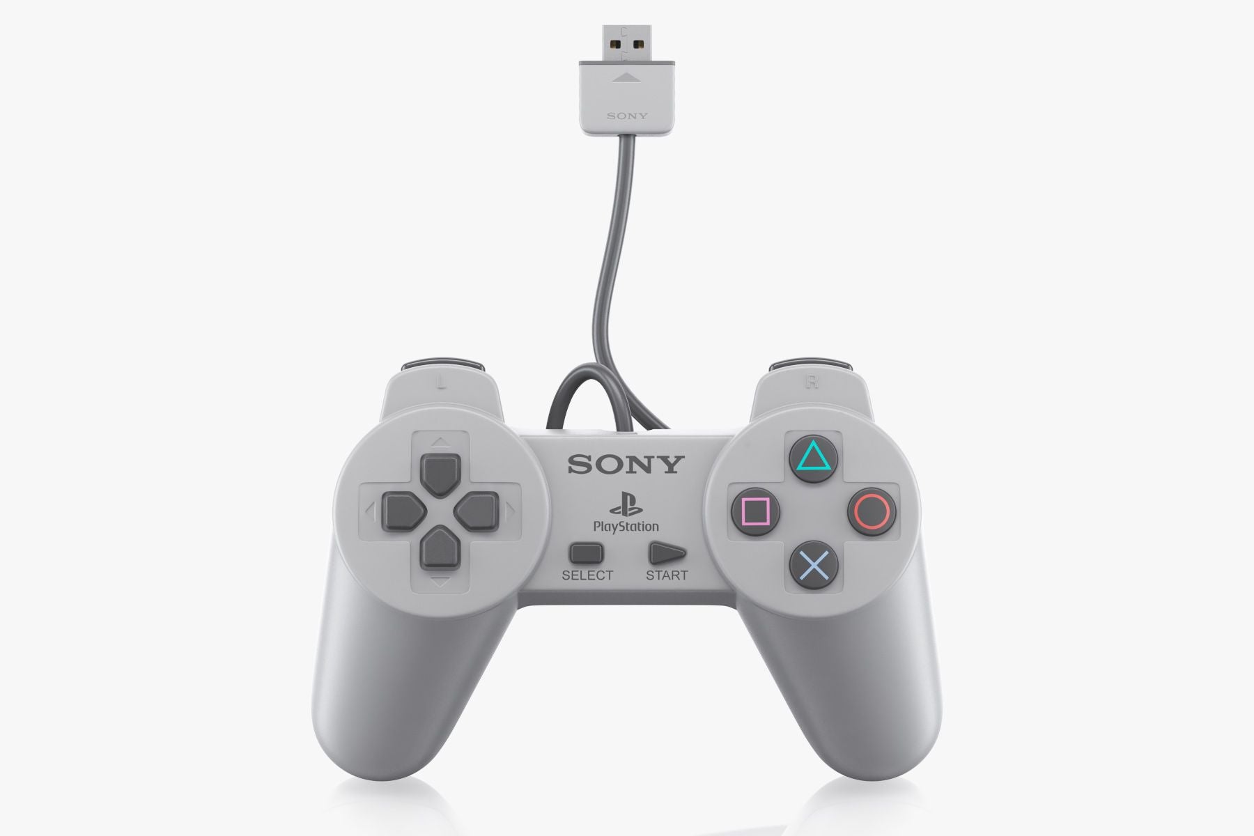 Original PlayStation Classic Controller - Authentic USB Gamepad for PS1, PS2 & PC - Retro Gaming Accessory for Classic PlayStation Games - Perfect for Nostalgic Gamers & Collectors