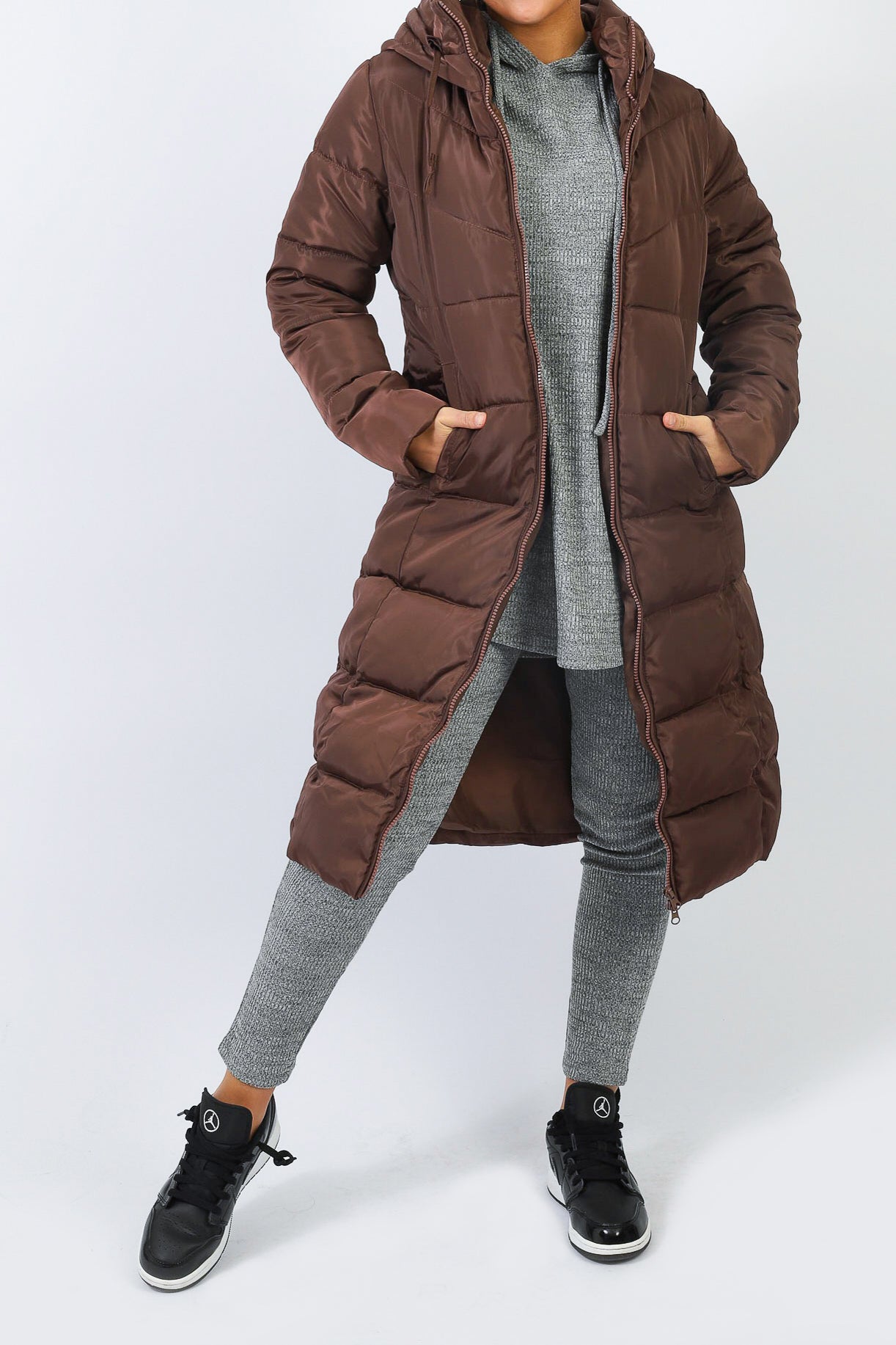 Long Puffy Jacket for Women - Winter Warm Down Coat with Hood, Waterproof & Windproof - Perfect for Snowboarding, Skiing & Cold Weather Outdoors