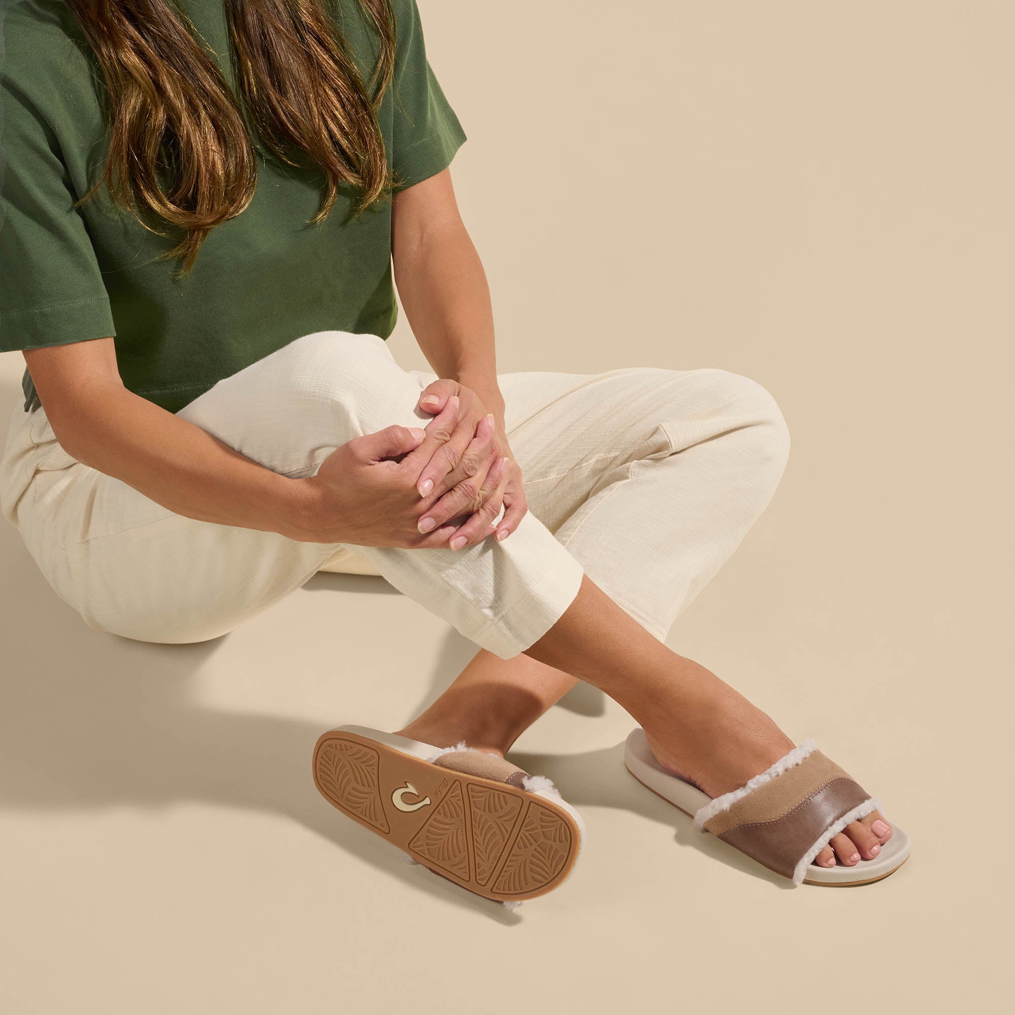 Hala Slide Tan Puka - Comfortable and Stylish Sandals for Women | Perfect for Beach, Pool, and Summer Outfits