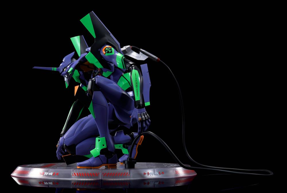 Bandai Dynaction Evangelion Unit-01 with Spear of Cassius Action Figure - Rebuild of Evangelion 3.0+1.0 Renewal Color Edition | Collectible Anime Model for Display & Gifts