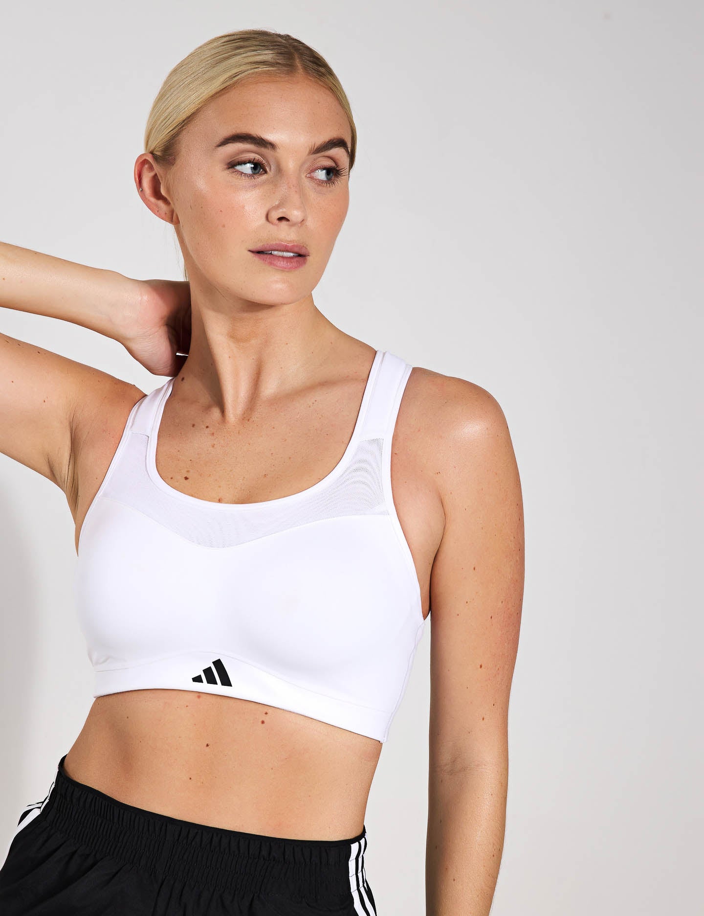TLRD Impact Training High Support Sports Bra for Women - White | High-Intensity Workouts, Running, Gym & Yoga | Breathable & Comfortable Activewear