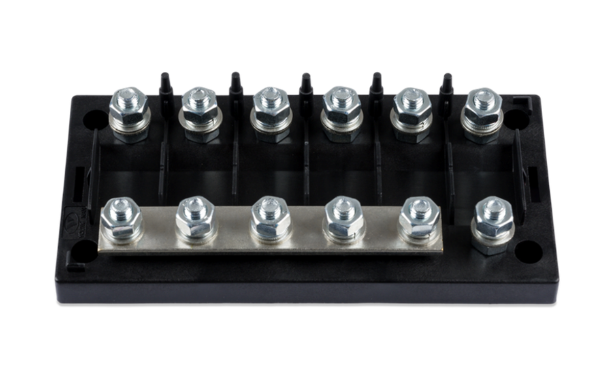 6-Way MEGA Fuse Holder - Heavy Duty Fuse Block for Car Audio, RV, Marine & Off-Road Vehicles - Waterproof & Durable Electrical Protection