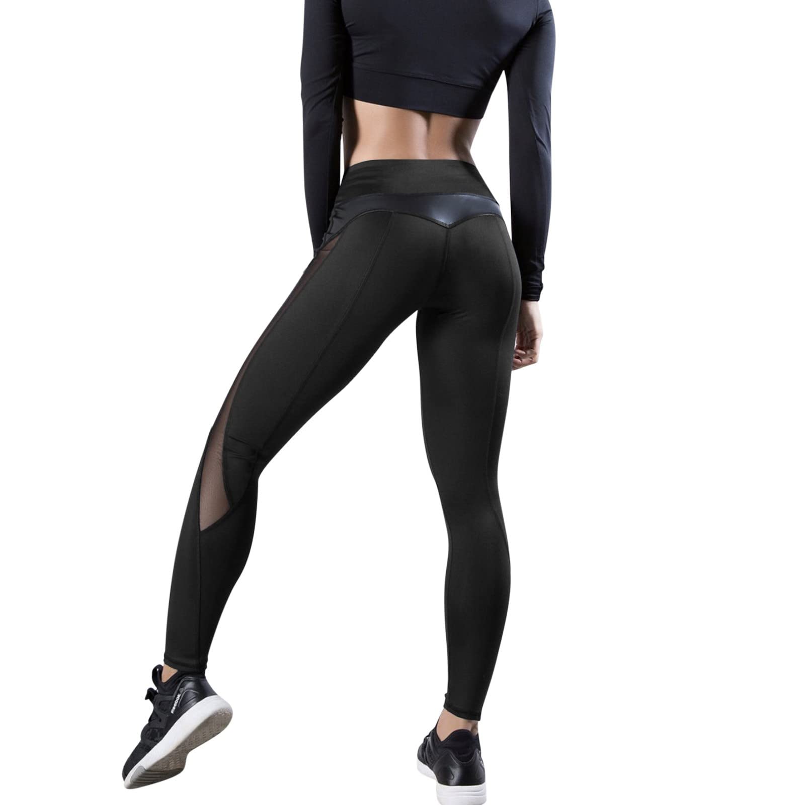 **Smooto Women's High Waisted Yoga Pants - Butt Lifting, Tummy Control Leggings for Workout, Running & Gym - Comfortable & Breathable (Gray, XL)**    *Perfect for yoga, pilates, running, gym workouts, or casual wear!*