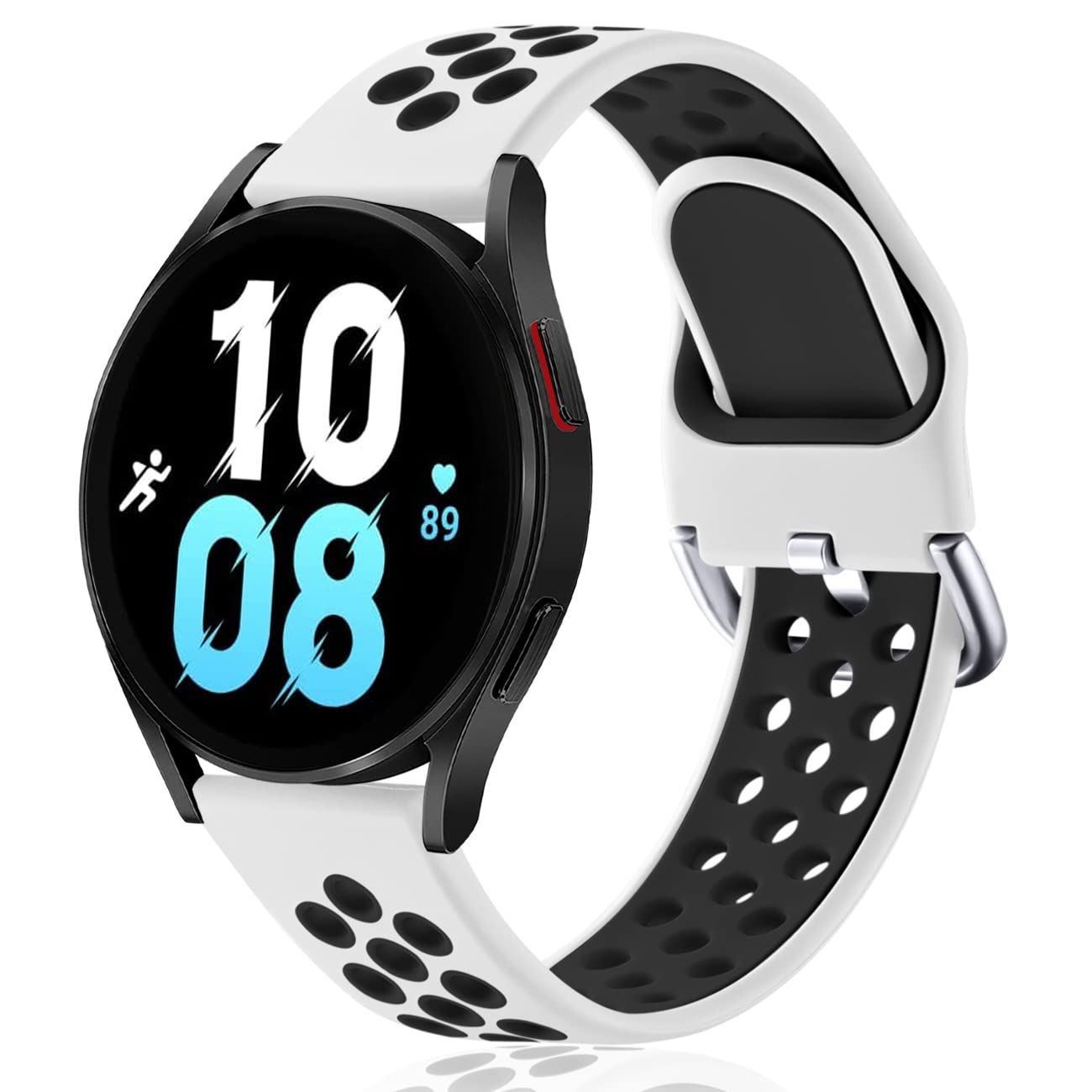 Samsung Watch 5 Bands - 20mm Silicone Sport Band for Galaxy Watch 4/5/Active 2 - Perfect for Workouts & Daily Wear