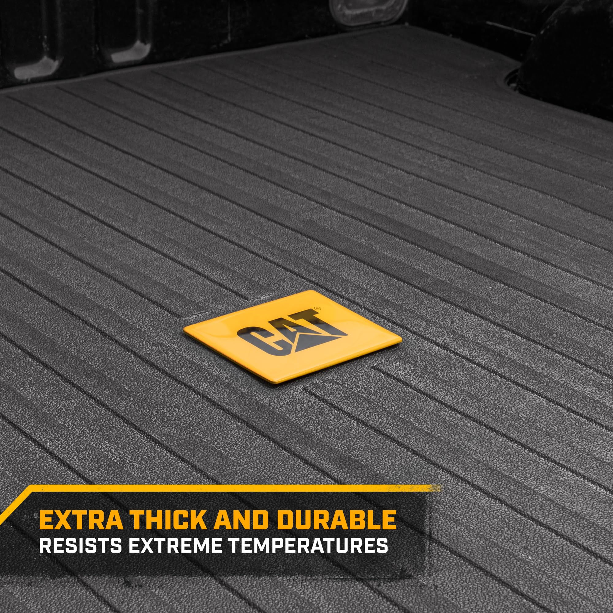 Heavy Duty CAT Custom Fit Truck Bed Mat for 2010-2018 Chevy Silverado 5.8ft Short Bed - Non-Slip All Weather Protection | Durable Pickup Truck Liner for Hauling, Construction & Outdoor Adventures