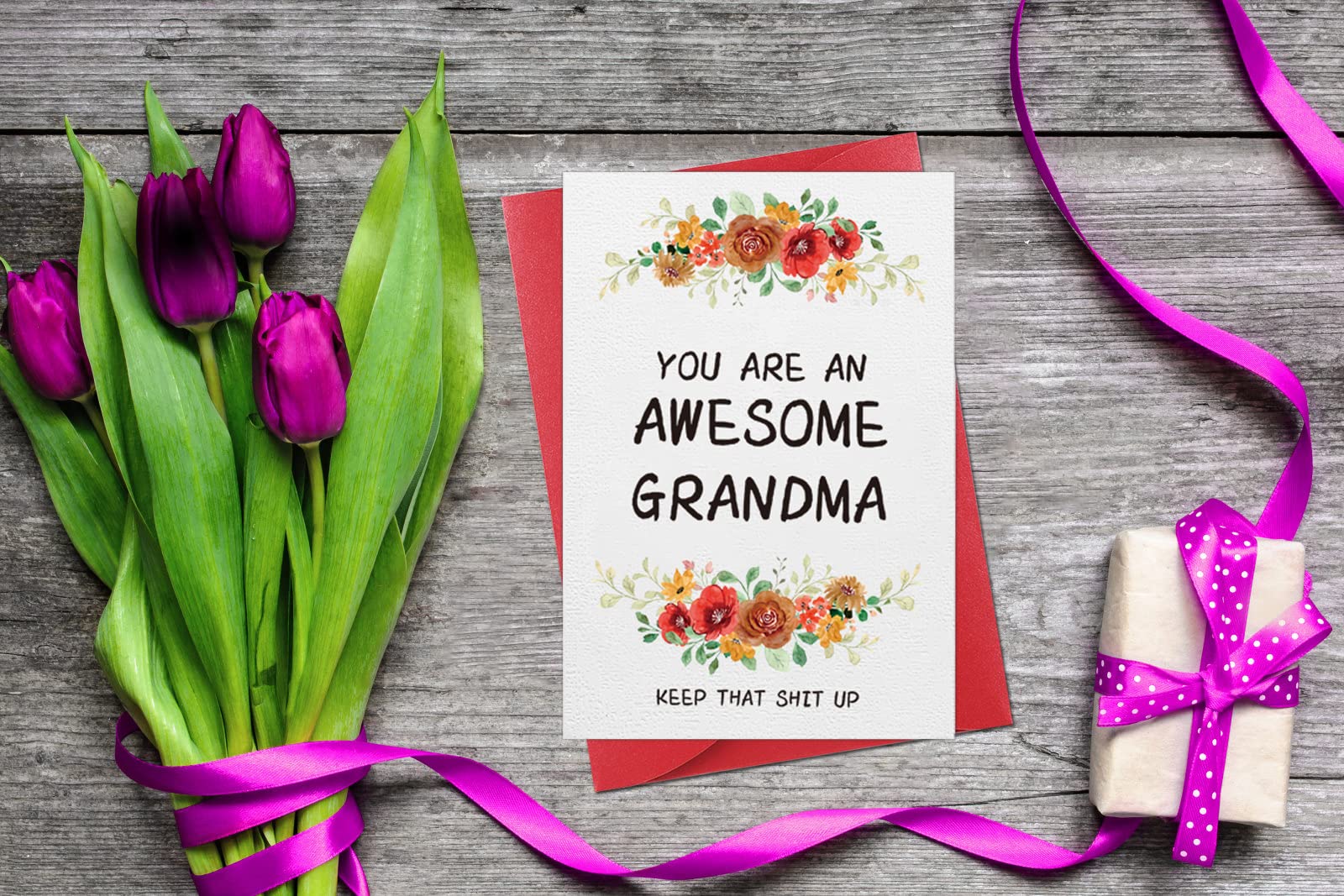 Funny Mother's Day Card for Grandma - Heartwarming Grandmother Nana Gift from Grandchildren | Perfect for Mother's Day, Christmas & Birthday Celebrations | Express Love & Appreciation with This Sentimental Greeting Card