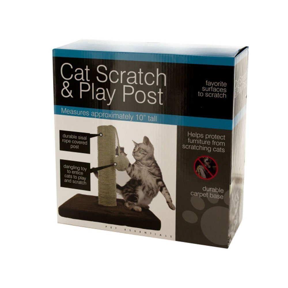 Bulk Buys Fun Interactive Cat Scratching Post - Durable Play Toy for Indoor Cats - Perfect for Playtime & Exercise - Great for Home, Office, or Pet Store Use