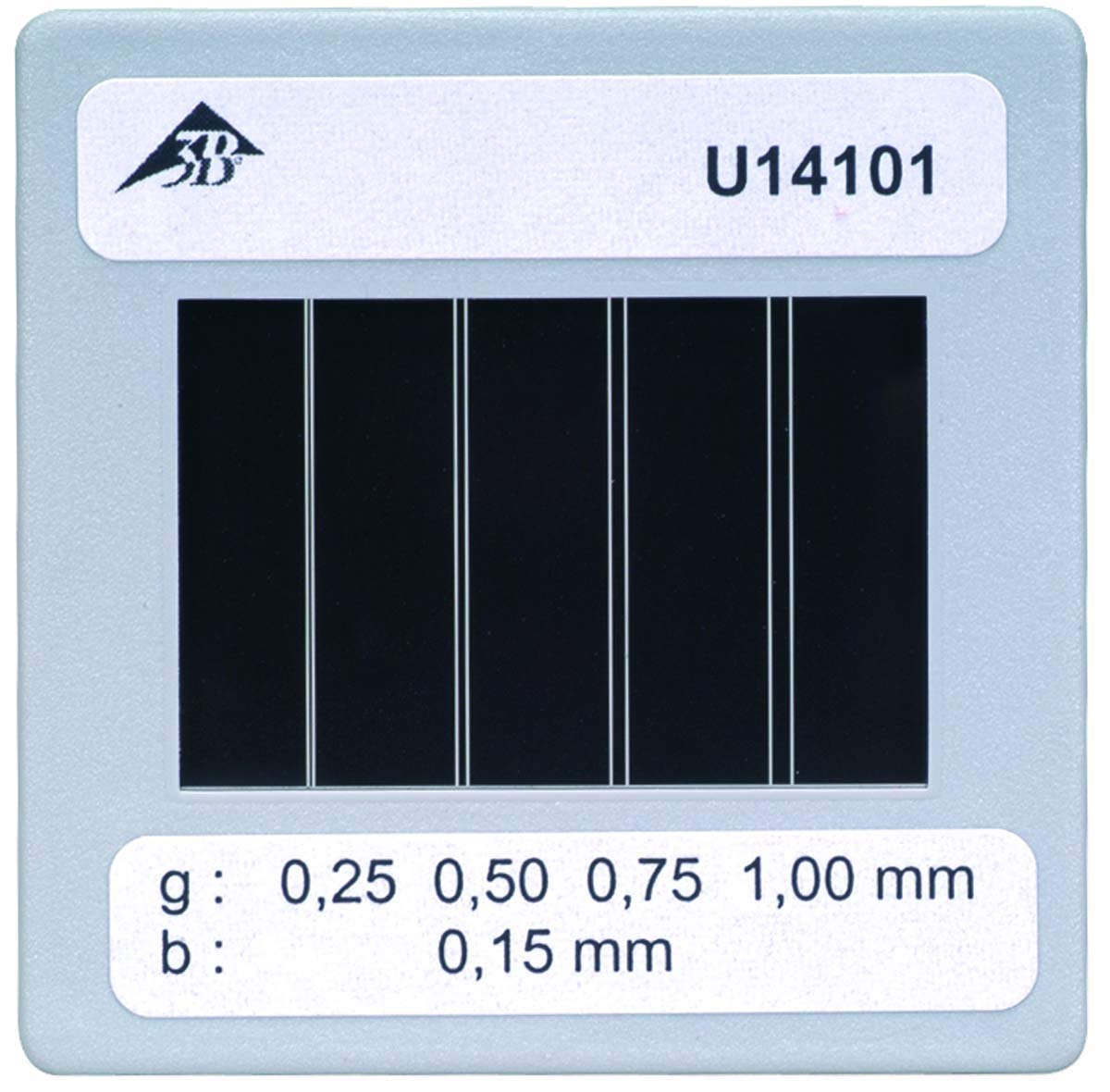 High-Quality Diaphragm with 4 Double Slits - Variable Spacing for Optical Experiments & Physics Labs | Perfect for Laser Diffraction, Wave Studies & Scientific Research