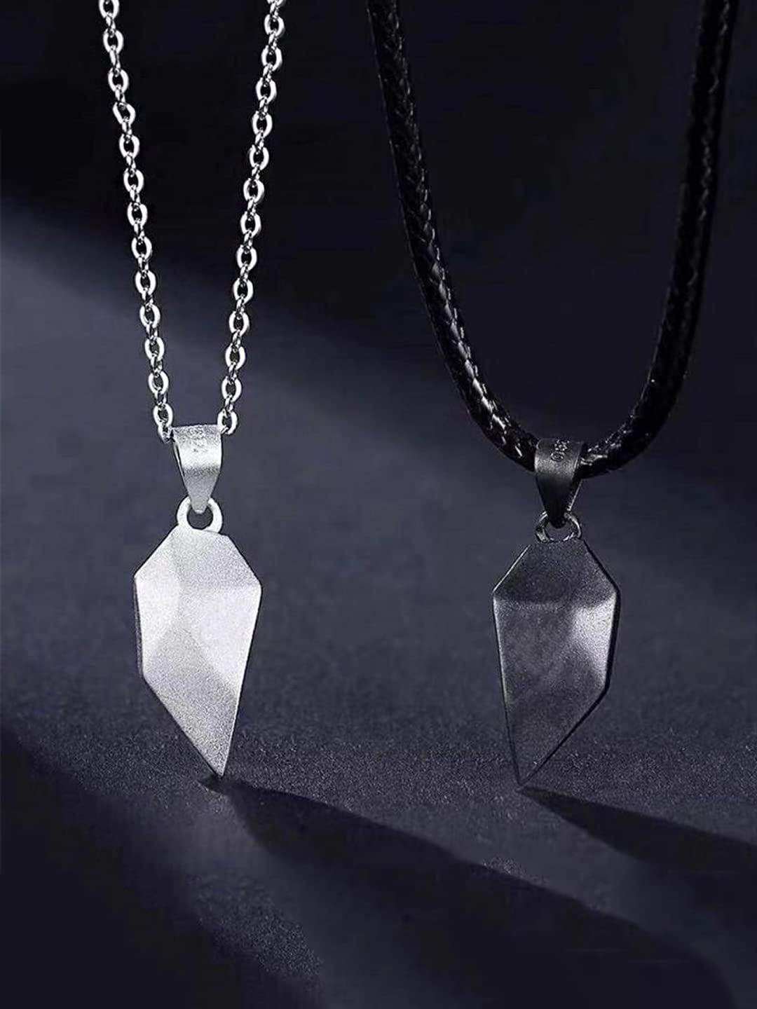Yellow Chimes Pendant Necklace for Girls & Boys - Romantic Couple Heart Locket Gift for Valentine's Day - Stainless Steel Love Jewelry for Girlfriend/Boyfriend - Perfect for Anniversaries, Weddings & Date Nights