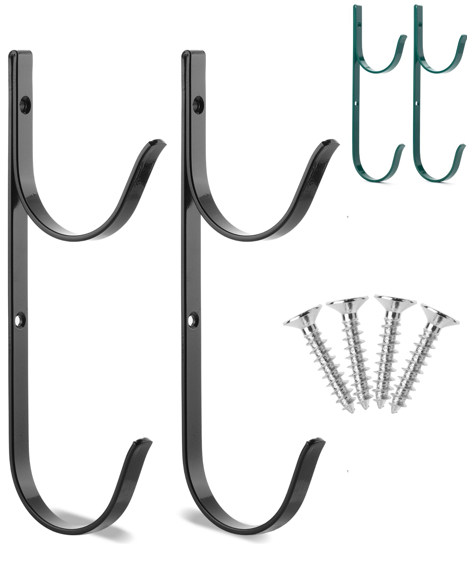 2 Pack UNCO Pool Pole Hanger - Heavy Duty Pool Hooks for Poles & Hoses, Durable Pool Equipment Hooks for Cleaning Tools & Supplies - Perfect for Inground & Above Ground Pool Accessories Organization