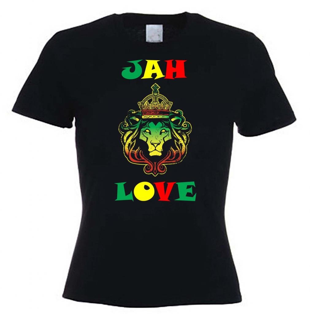 Women's Tribal Jah Love Reggae T-Shirt | Vintage Reggae Music Tee | Casual Streetwear & Festival Outfit