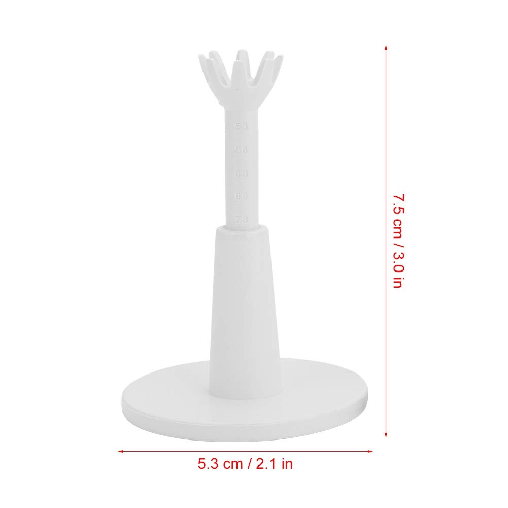 Premium Adjustable Golf Tees - Stable Golf Driving Range Tee Holder with Practice Tees for Training - Perfect for Driving Range & Backyard Practice (White)