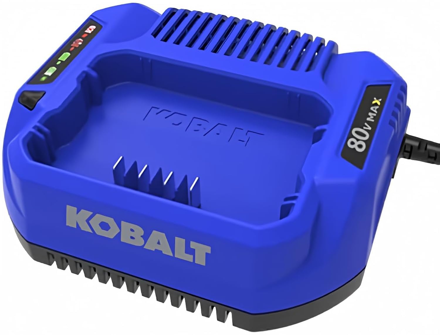 Kobalts 80-Volt Lithium Ion Battery Charger - Fast Charging for Cordless Power Tools - Perfect for Drills, Saws & Outdoor Equipment