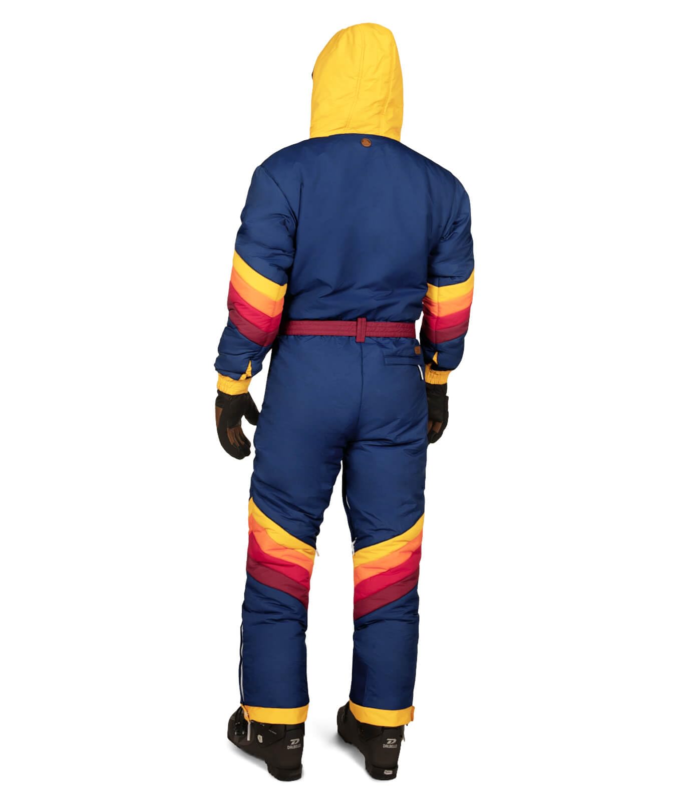 Retro Snow Suits for Men - Warm One-Piece Ski Suits for Winter - Tipsy Elves | Perfect for Skiing, Snowboarding & Winter Festivals