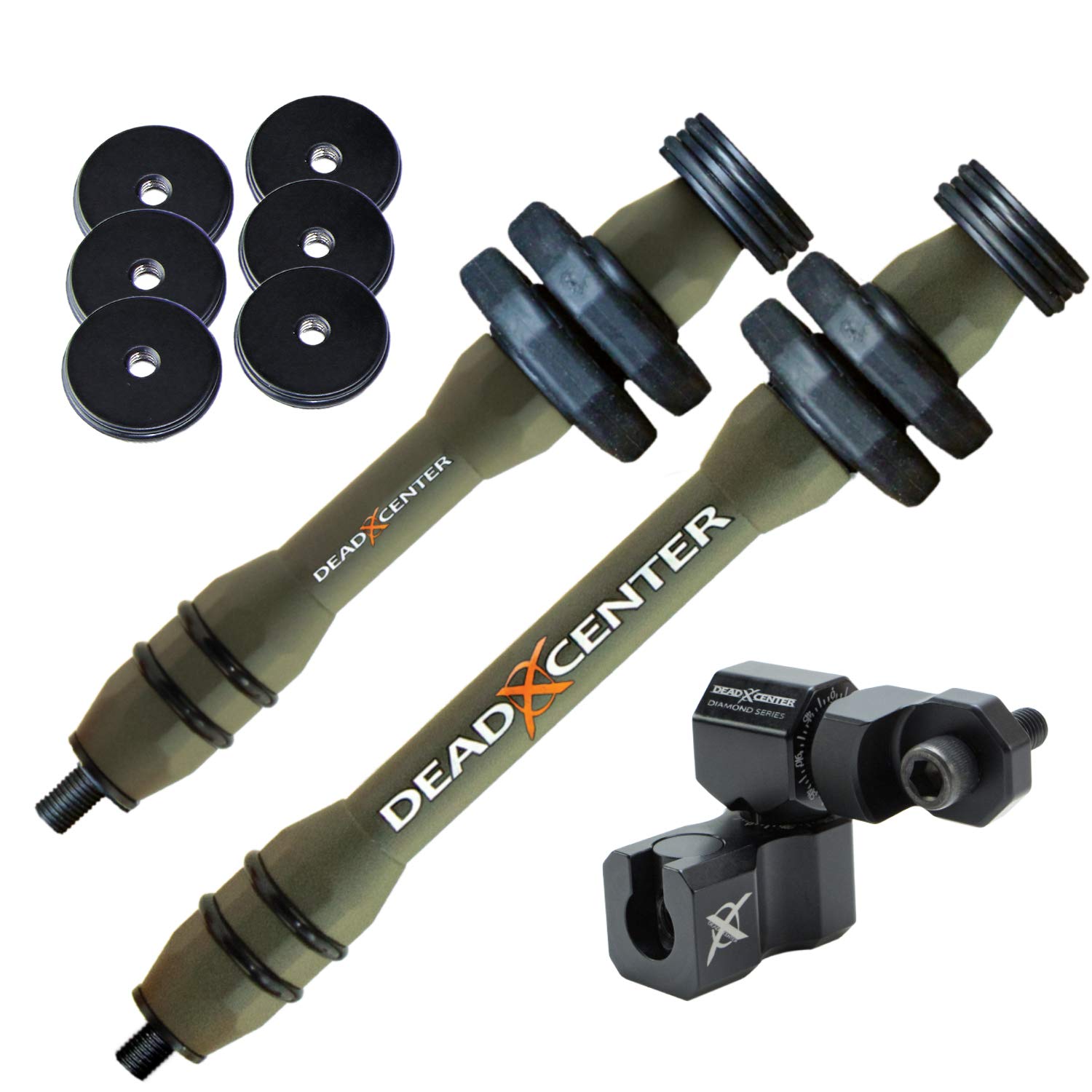 Dead Level Hunter V2 Lite Stabilizer Kit for Archery - Lightweight Bow Stabilizer for Hunting & Target Shooting - Perfect for Bowhunting, 3D Archery & Field Practice