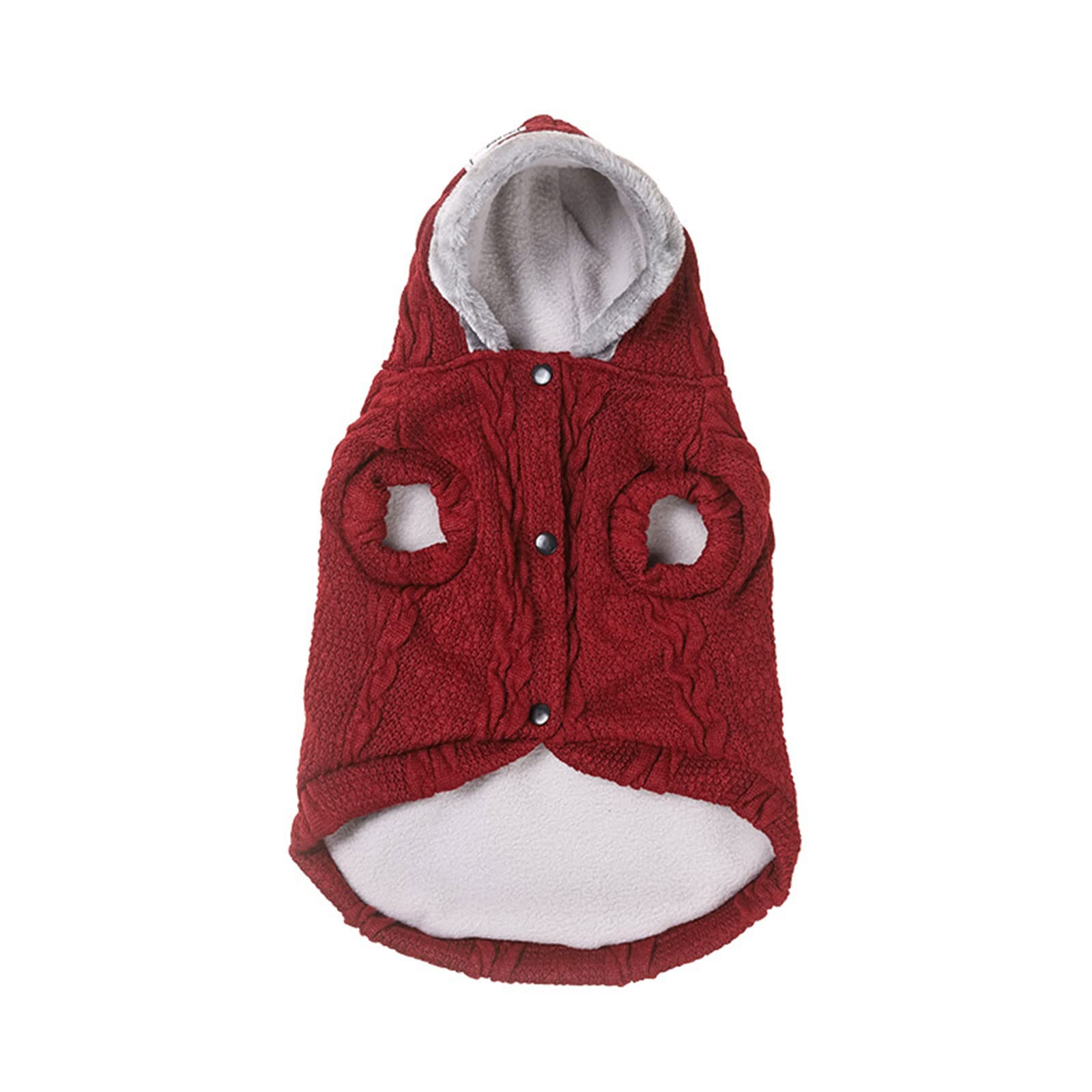 Warm Wool & Velvet Dog Sweater for Small & Medium Dogs - Cozy Winter Pet Clothing for Cold Weather - Perfect for Outdoor Walks & Indoor Comfort