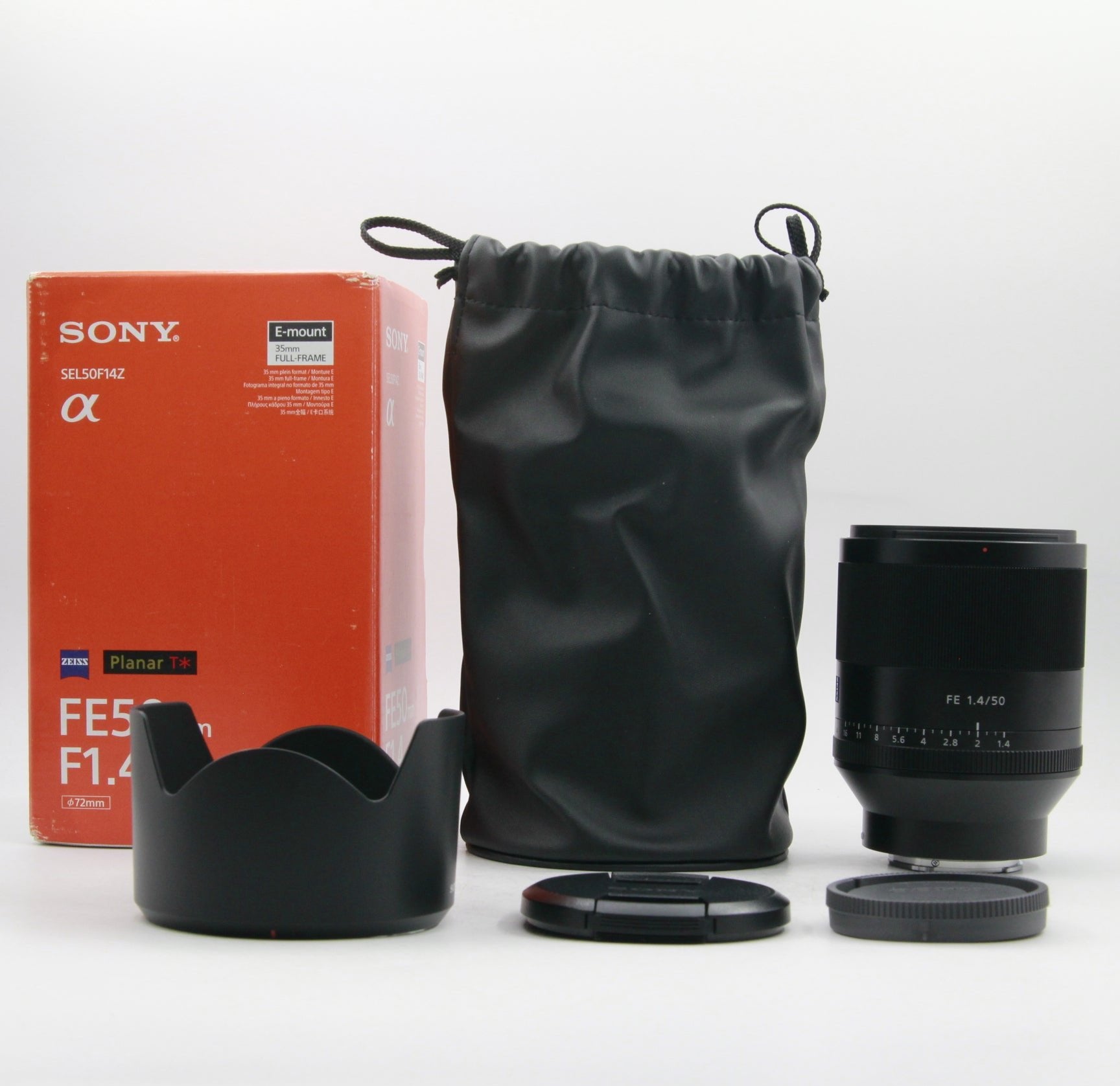 Open Box Excellent Condition Sony FE 50mm f/1.4 Planar T* ZA Lens - Premium Fast Prime Lens for Portrait, Low Light & Street Photography (Sony E-Mount Cameras)