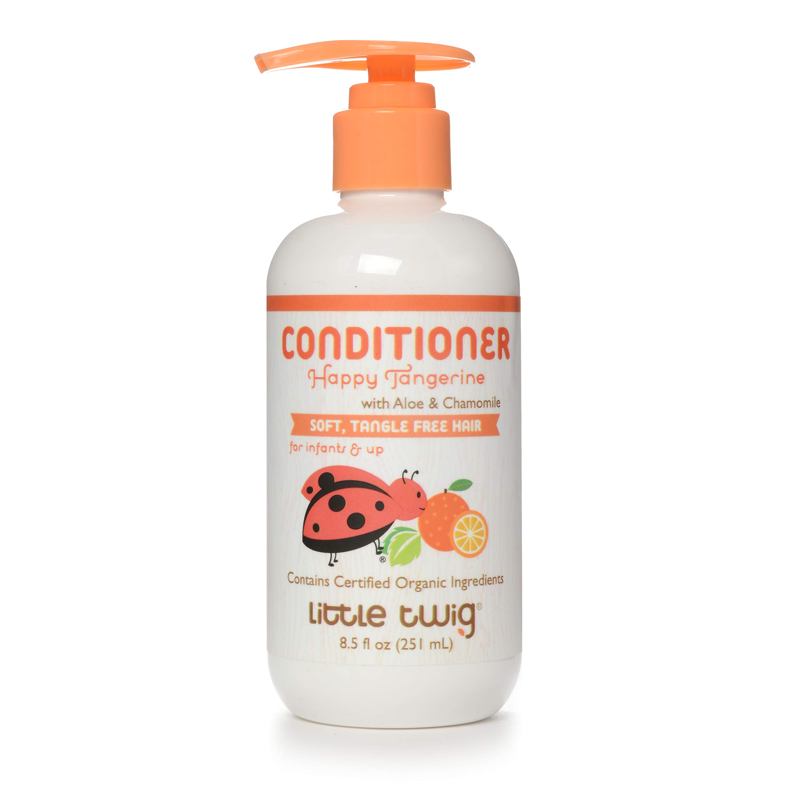 Little Twig Natural Plant-Based Conditioner with Tangerine Extract - 8.5 fl oz for Soft, Nourished Hair - Perfect for Daily Use & Sensitive Scalp Care