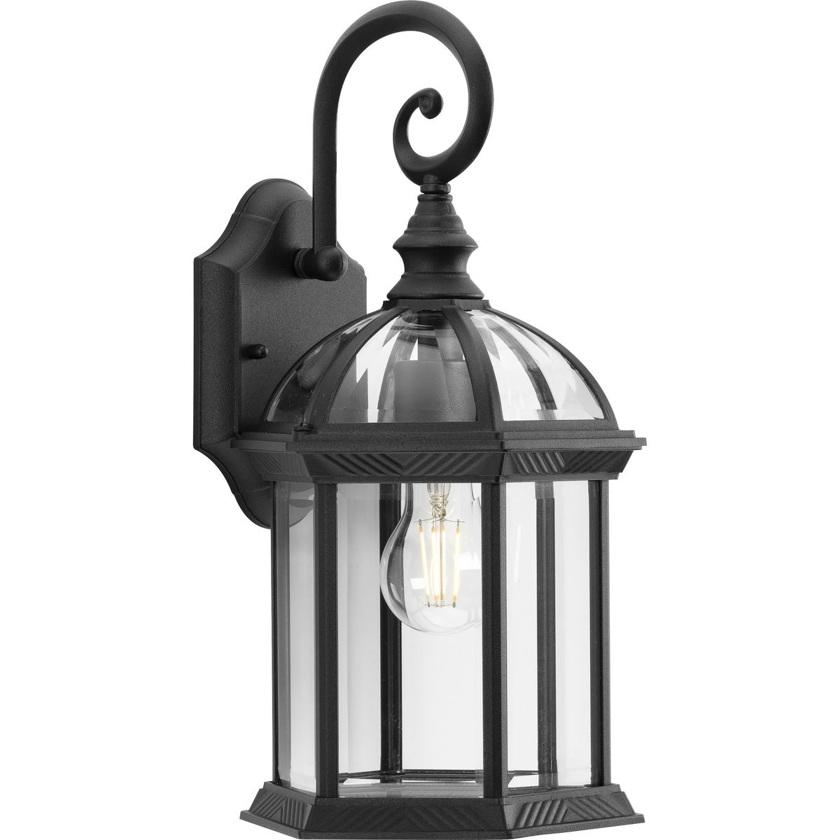 Dillard Collection Clear Glass One Light Outdoor Wall Lantern P560322 - Perfect for Porch, Patio, and Garden Lighting