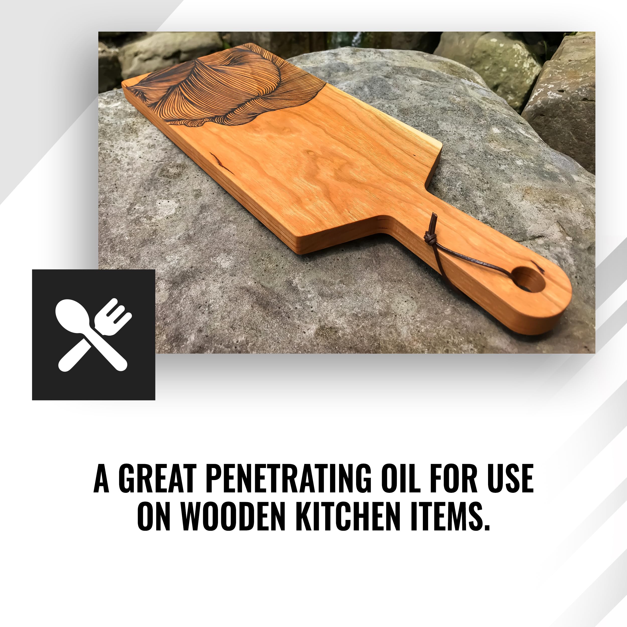 **Premium Real Milk Paint & Hemp Oil for Wood Finishing – Food Safe, 8 oz – Perfect for Cutting Boards, Butcher Blocks, Countertops & Wood Utensils – Natural Wood Protection & Restoration**    *(Use for DIY wood projects, kitchenware refinishing, and eco-friendly home decor!)*