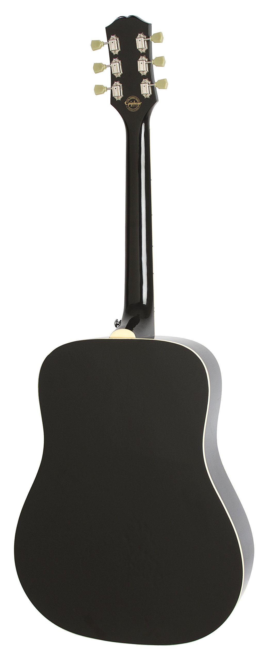 Epiphone PRO-1 Steel String Acoustic Guitar - Ebony Finish | Perfect for Beginners & Professional Musicians | Home Studio, Live Performances & Campfire Sessions