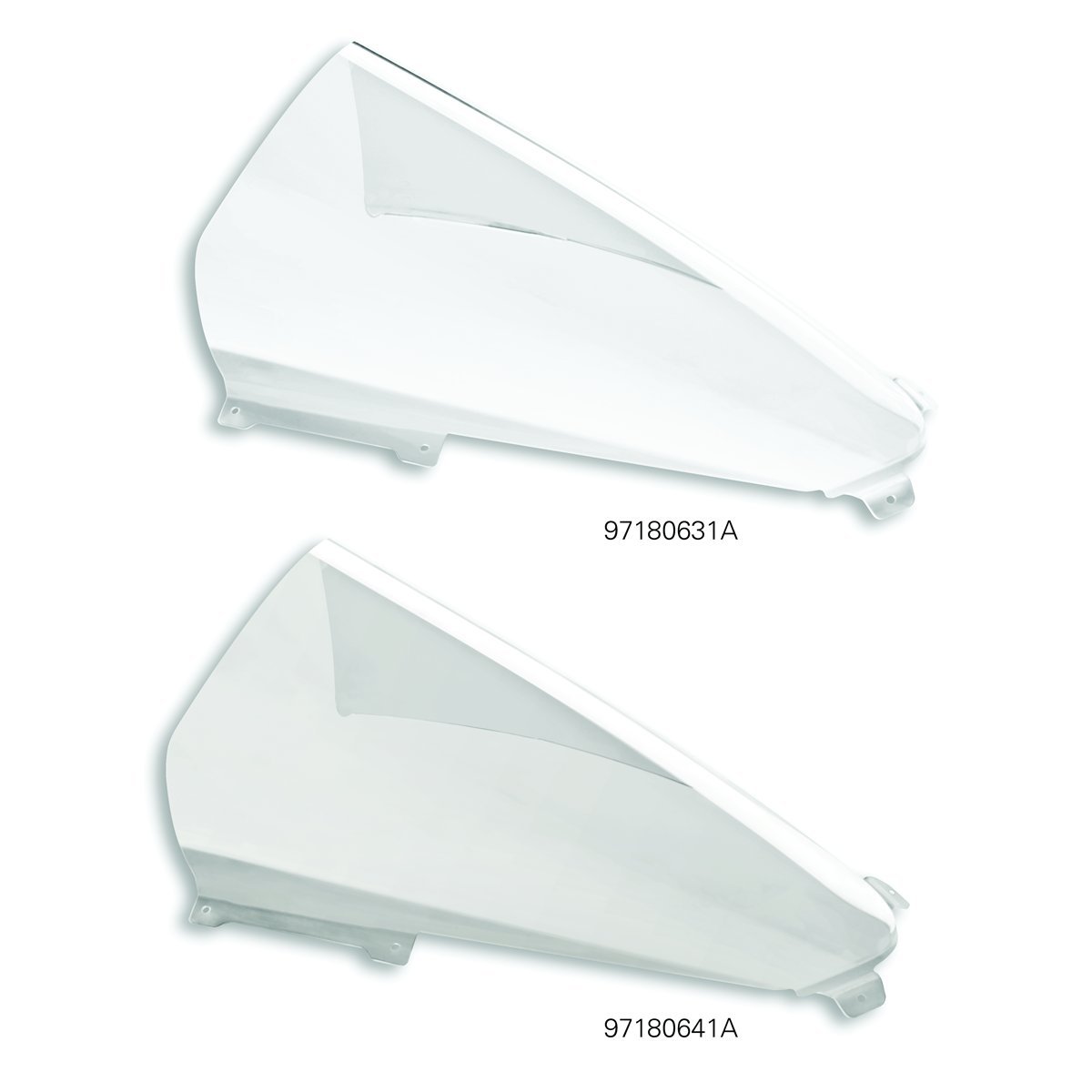Ducati Panigale V4 Oversized Windshield 97180631A (Clear) - High Visibility Windscreen for Racing & Street Riding - Perfect for Track Days & Long Distance Touring