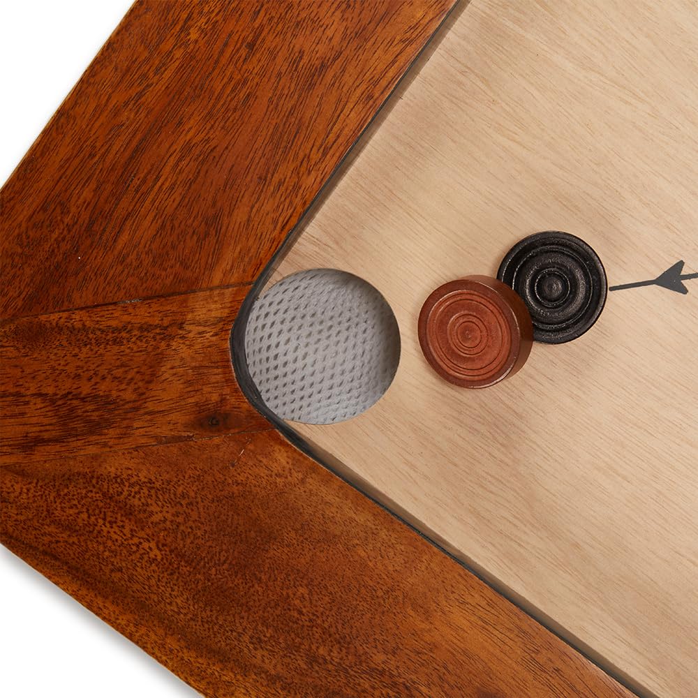 Tournament Carrom Board Set - 35 x 35 Inch Official Size Professional Game Board with Carrom Men & Stand | Perfect for Family Game Nights, Indoor Recreation, and Competitive Play