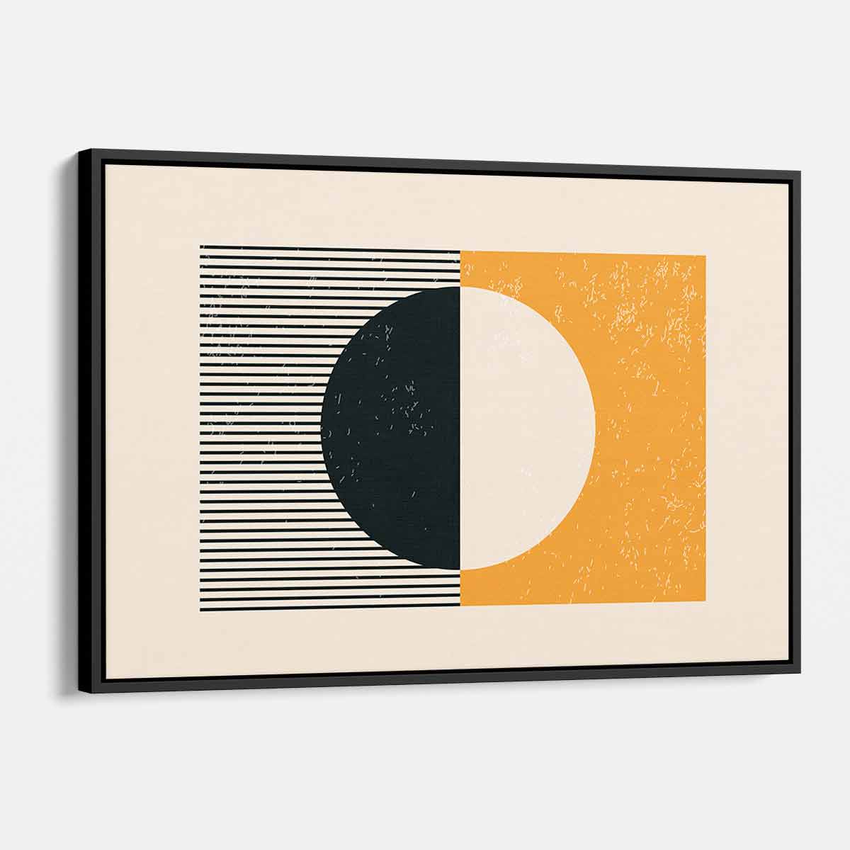 Orange Circle Wall Art Canvas 8238 - Modern Abstract Painting for Living Room, Bedroom & Office Decor - Perfect for Home & Commercial Spaces