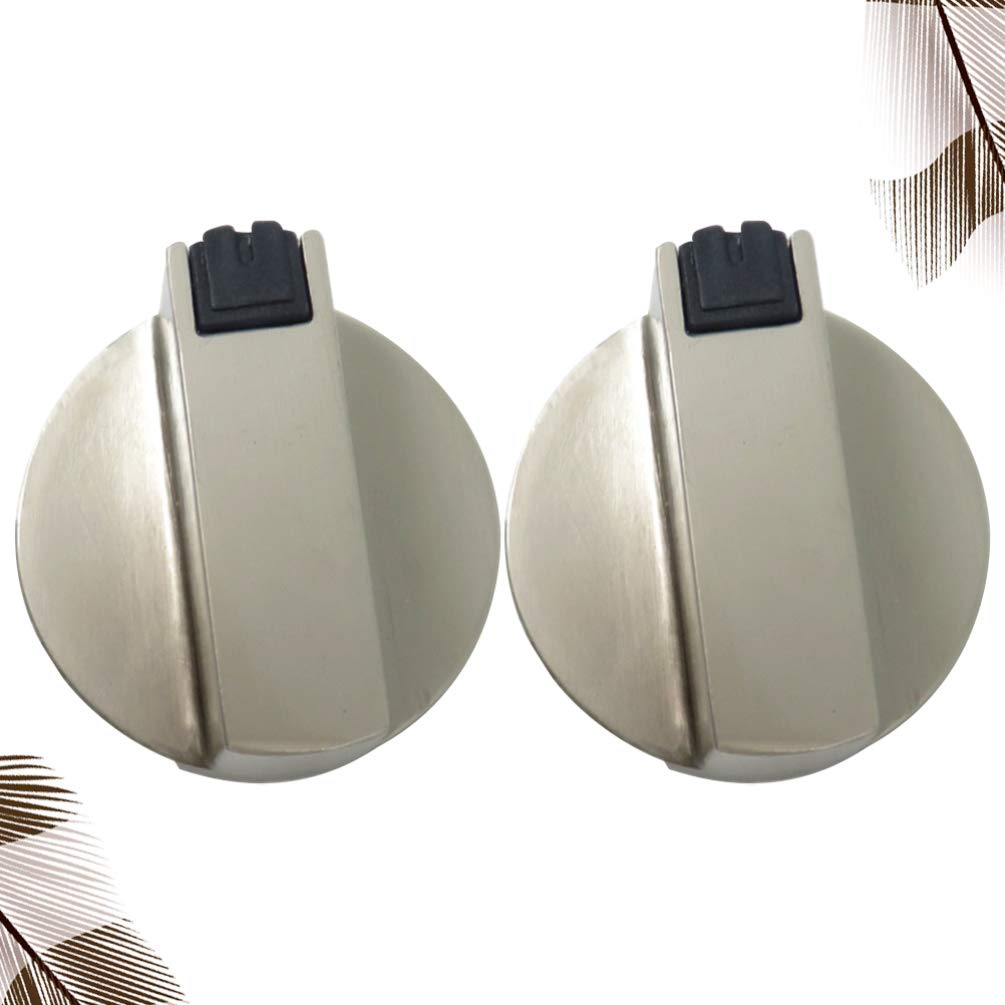 **Hemoton 2-Pack Zinc Alloy Gas Stove Knobs - Durable Oven Control Knobs for Gas Cooktops, Stove Burners & Kitchen Appliances - Perfect for Replacement & Home Cooking**