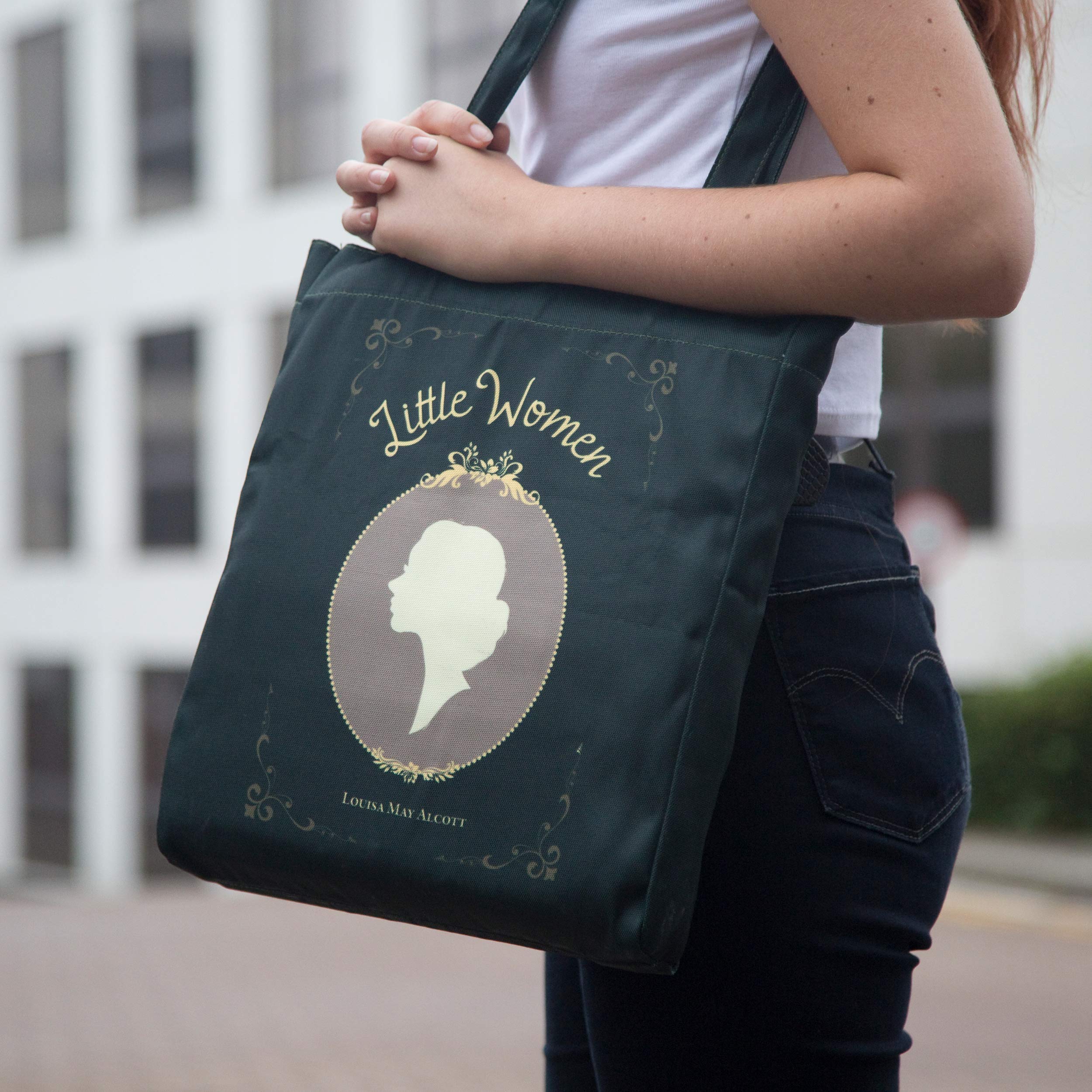 Book Lovers Tote Bag - Themed Literary Shoulder Bag for Readers & Bookworms - Perfect Bookish Gift for Women & Men - Great for Library Visits, Book Club Meetings & Daily Use