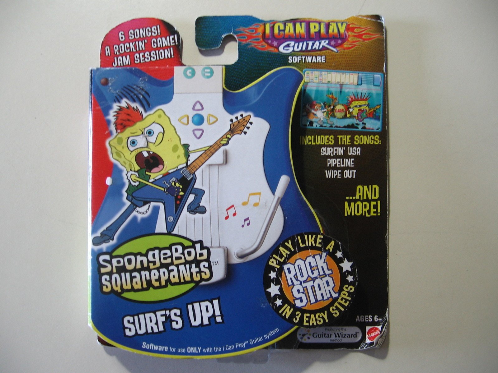 Fisher-Price I Can Play Guitar - SpongeBob's Surf's Up Musical Toy for Kids - Perfect for Pretend Play & Early Music Learning at Home or Preschool