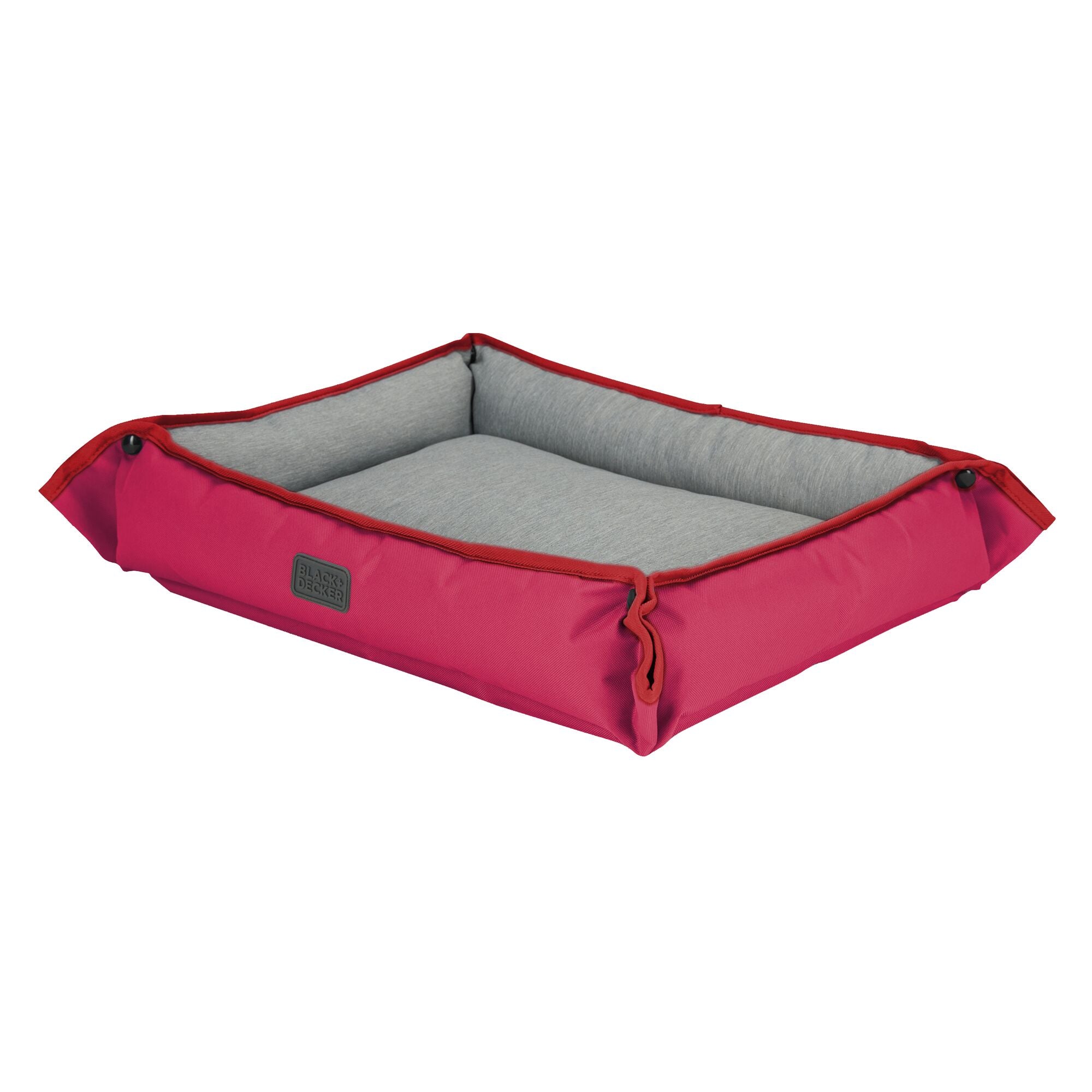 4-Way Small Dog Bed 20x16x3 Inches - Soft & Cozy Pet Bed for Puppies & Small Breeds - Perfect for Home, Crate & Travel - Red