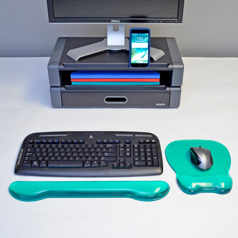 Ergonomic Crystal Gel Wrist Rest for Keyboard & Mouse - Comfort Support for Office, Gaming & Typing - Pain Relief for Carpal Tunnel & Computer Users