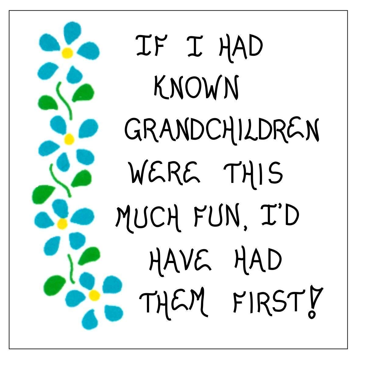 Grandchildren Quote Fridge Magnet - Inspirational Sayings for Grandmothers | Perfect for Refrigerators, Lockers & Office Decor